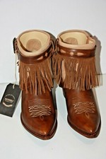 SENDRA Boots Femme Western Bike Cuir Franges  T 8.5 US / 7 UK / 40 FR  NEUVES