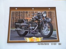 CARTE FICHE MOTO 1933 DOLLAR