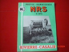 ANCIENNE  BROCHURE PUBLICITAIRE  PRESSE RAMASSEUSE   RIVIERRE CASALIS  NRS 2-075