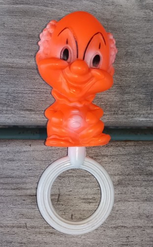 Accessoire hochet clown - hochet, orange