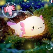 UNEEDE Axolotl Veilleuse avec porte-clés, veilleuse d'allaitement pour enfants, 