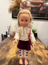 2001 corolle doll - blonde, blue
