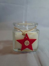 Bougie pot décor étoile 