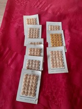 lot de 9 plaquettes de 24 boutons corozo anciens fabrication française 9 de 23