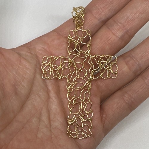 Pendentif croix grand or - croix, en