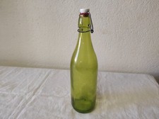 Bouteille en verre jaune avec bouchon hermétique en porcelaine 1 litre