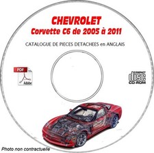 CORVETTE C6 05-11 - Catalogue Pieces CDROM CHEVROLET Anglais Expédition - --, S