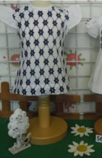 Made in France Vêtements vintage année 1960 / 1970 fille 6 Mois été robe blanche