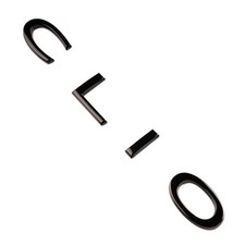 RENAULT CLIO 5 MK5 Monogramme AR Noir/Rear Emblem Badge Black OEM 908905307R