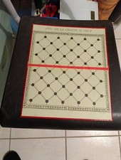 ancien plateau recto verso de jeu de l araignée la chasse au loup 1900