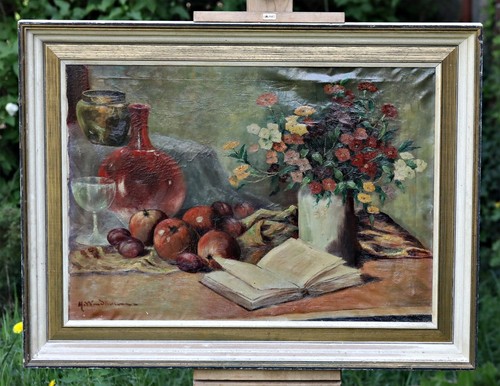 Huile sur toile - toile, signée