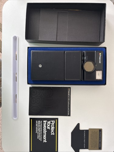 Polaroid slr 680 black vintage - slr,