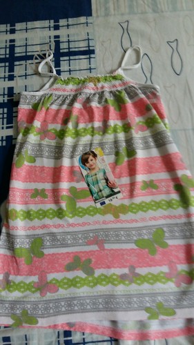 Robe bretelles rose blanc - rose,,
