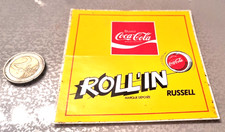 Autocollant  d époque yoyo COCA COLA ROLL IN RUSSELL