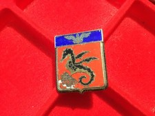 INSIGNE AÉRONAVALE. FLOTTILLE 1F 11F.            DRAGO EN ARGENT