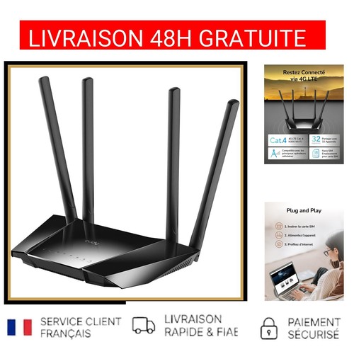 Routeur lte wifi cudy lt400 - routeur, 4g