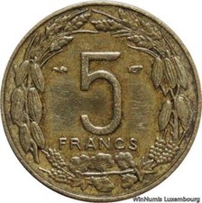 V8667 Afrique Equatoriale Cameroun 5 Francs CFA 1958 Paris ->Make offer