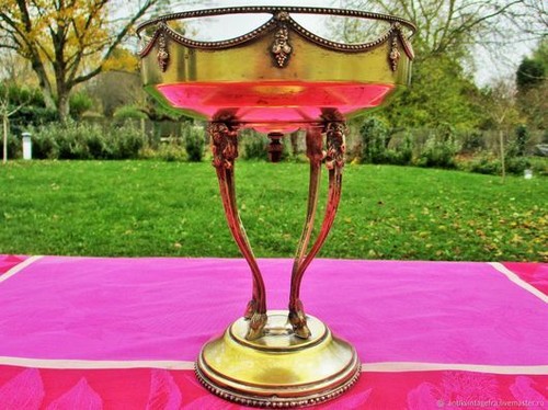 Coupe sur pied guirlandes - coupe, xixe