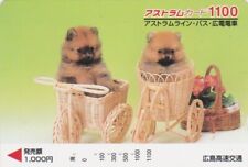 Carte JAPON - ANIMAL - CHIEN LOULOU DE POMERANIE - DOG JAPAN bus card