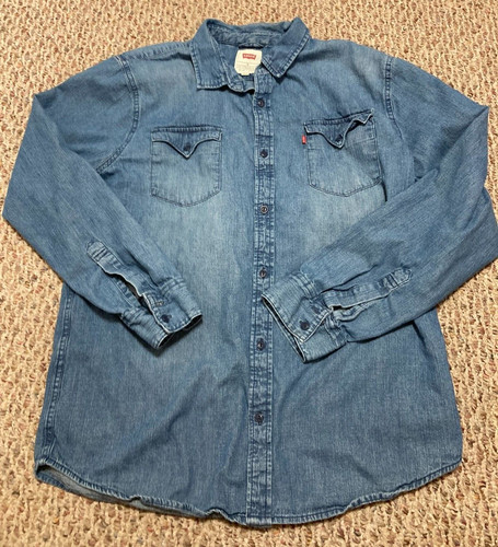 Levis men long sleeve - men's, demin