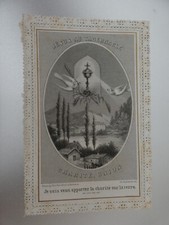 Image pieuse canivet dentelle jesus au tabernacle Bonamy 2