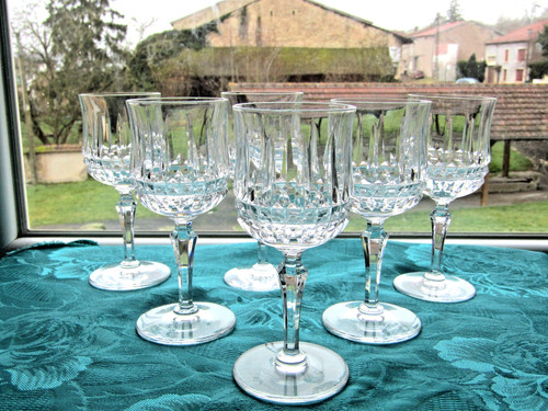 Verres vin cristal - a,