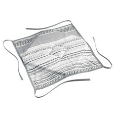 Galette de Chaise "Analea" 36x36cm Noir & Blanc