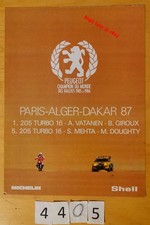 PEUGEOT PARIS ALGER DAKAR 1987