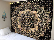 Noir Or Floral Mandala Indien