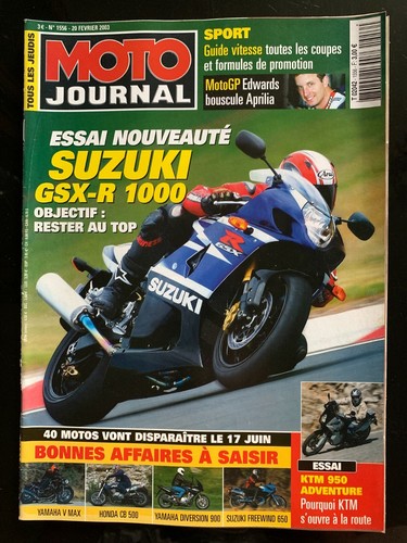 Moto journal 2003 essai - moto, 20/02/2003;