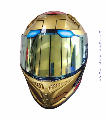 Casque moto personnalisé iron - casque,