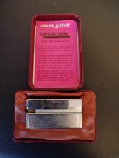 BRIQUET Ancien * Silver Match Convertible * Vintage Lighter Feuerzeug Accendino