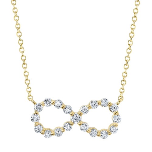 Diamant collier infinity 14k - diamant,
