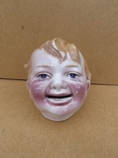 Ancienne Grand Tirelire à Casser en Barbotine  ST CLEMENT Tête d'enfant