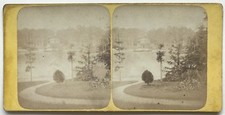 Bois de Boulogne Paris Photo n°PL40L7 Stereo Vintage Albumine 