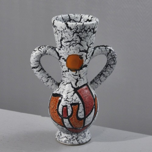 Vase céramique vintage - , décor