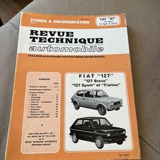 Revue technique FIAT 127 100 GL BRAVA SPORT FIORINO 903 Cm3