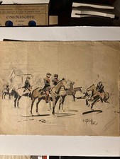 Militaria - Augustin Grass-Mick - Dessin/ aquarelle originale - Mac Mahon