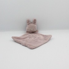 Doudou plat lapin rose violet