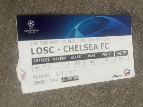 Ticket losc lille v - ticket,
