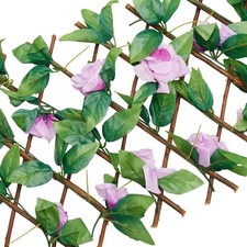 Rouleau de haie en bois feuille de lierre artificielle clôture de jardin écran