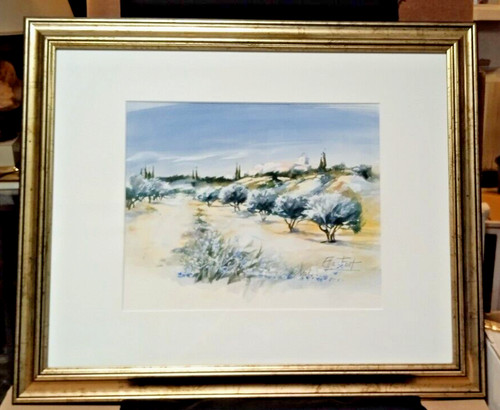 Ella fort aquarelle - , paysage