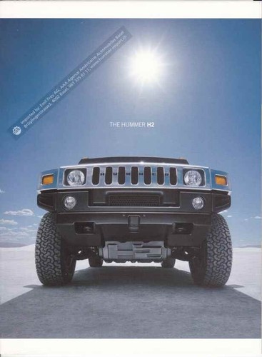 Catalogue brochure hummer - hummer, h2