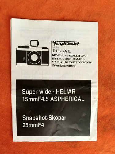 Voigtländer bessa heliar - voigtländer,