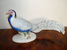 Superbe énorme OISEAU EN PORCELAINE DE SAXE - KARL ENS - FAISAN - L = 42 cm