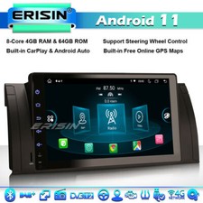 8-Core 64GO 9" DSP Android 11 Autoradio for BMW 5 Série  E39 X5 E53 M5 DAB+ WiFi