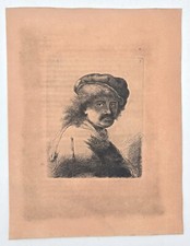 Gravure sur fond sanguine