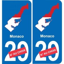Monaco carte drapeau