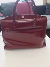 Sac RENOUARD Cuir Verni Rouge