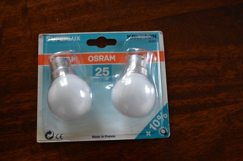 Ampoules osram b22d 25w -  ampoules,